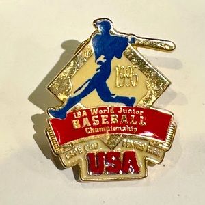 New in Bag 1995 IBA World Junior Baseball Championship USA Commemorative PIN HTF